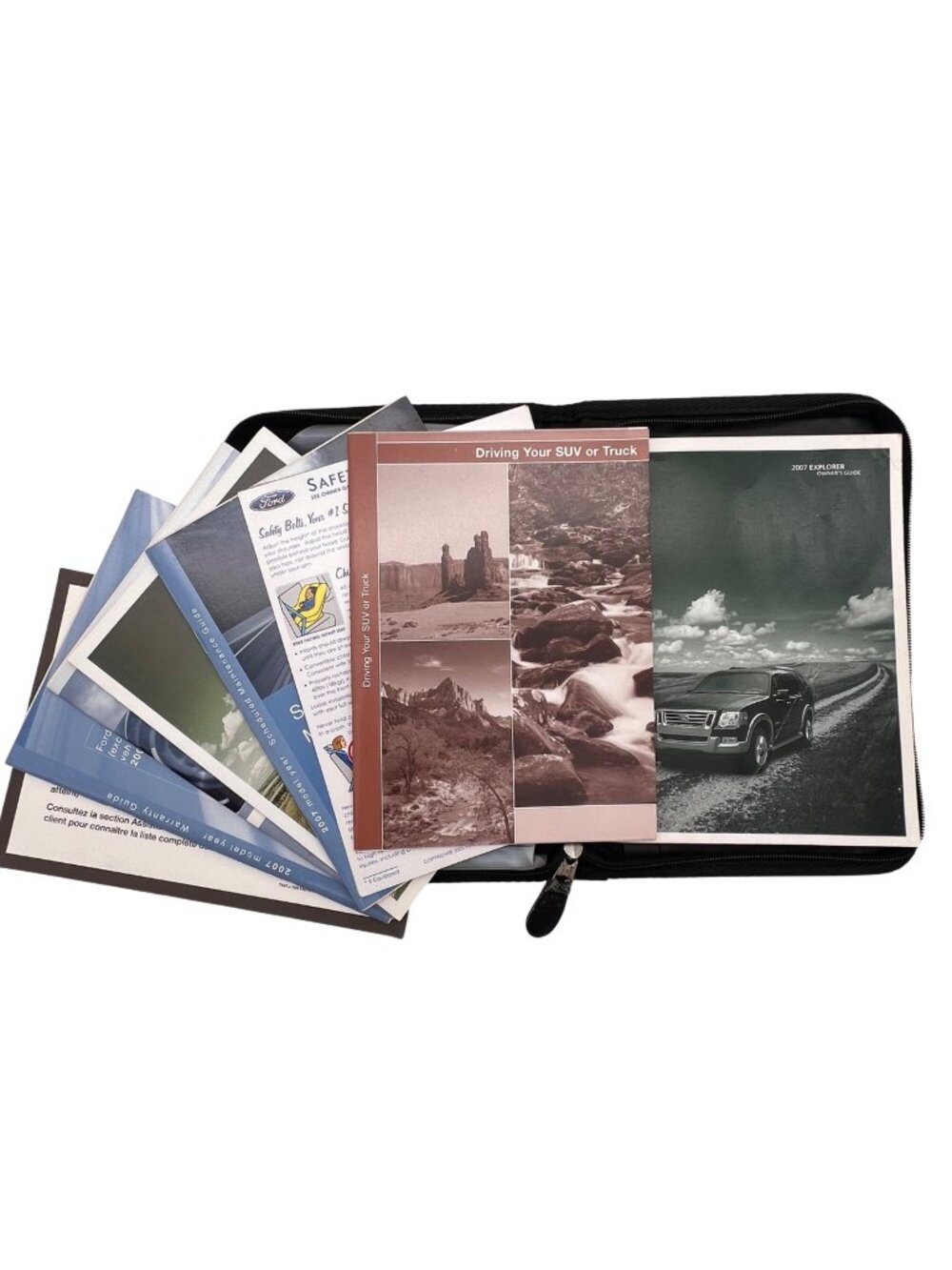 2007 Ford Explorer Owners Manual Set With Zippered Case & Guides